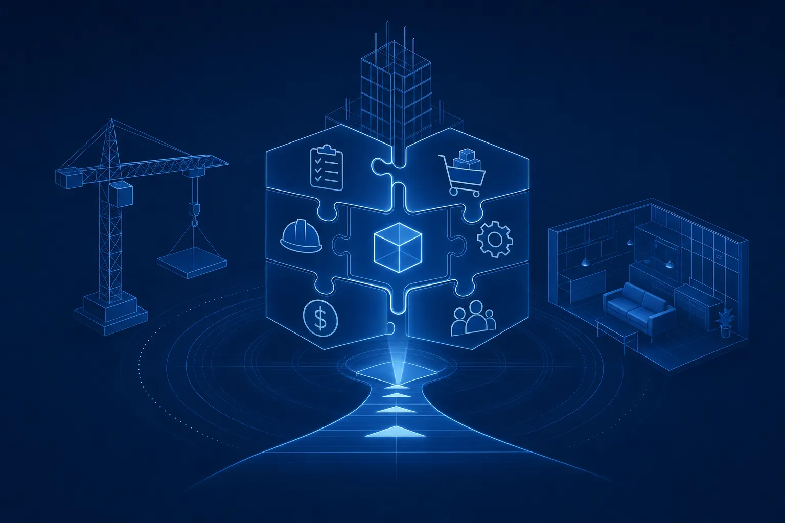 Ảnh bìa bài viết: ERP xây dựng: phân hệ cốt lõi và lộ trình triển khai